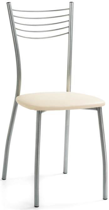 Стул Goki, на металлокаркасе, ваниль крап / светлый мусс