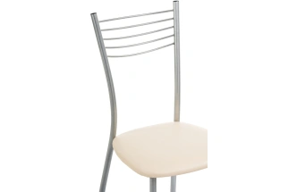 Стул Goki, на металлокаркасе, ваниль крап / светлый мусс