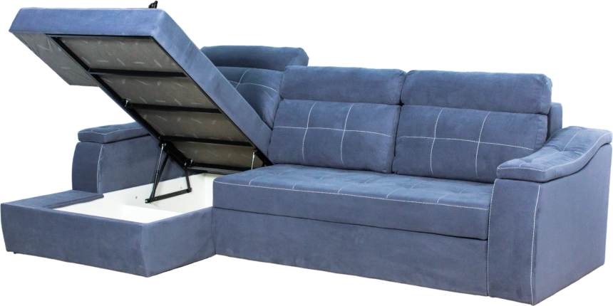 Диван угловой Бруно, MONAKO-A 13, Белая, Левый