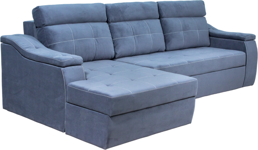 Диван угловой Бруно, MONAKO-A 13, Белая, Левый