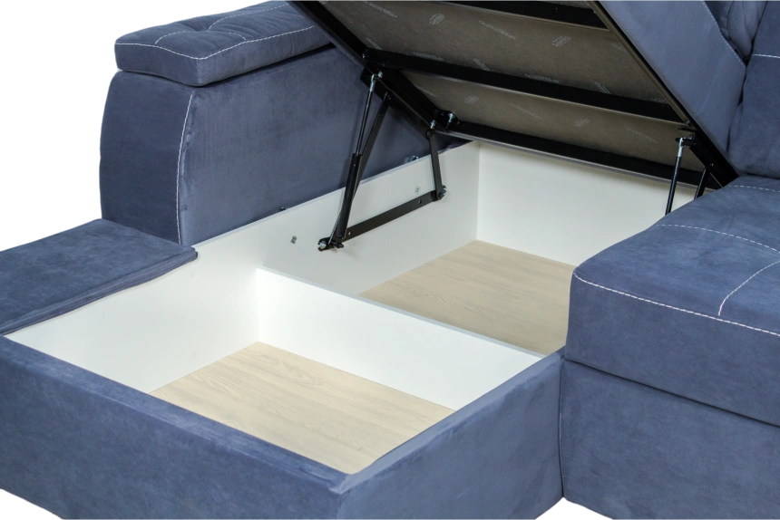 Диван угловой Бруно, MONAKO-A 13, Белая, Левый