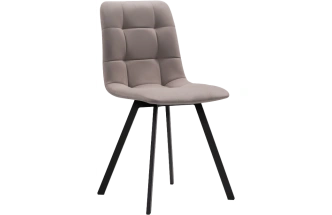 Стул Чилли, на металлокаркасе, черный / латте