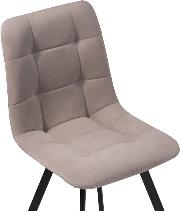 Стул Чилли, на металлокаркасе, черный / латте