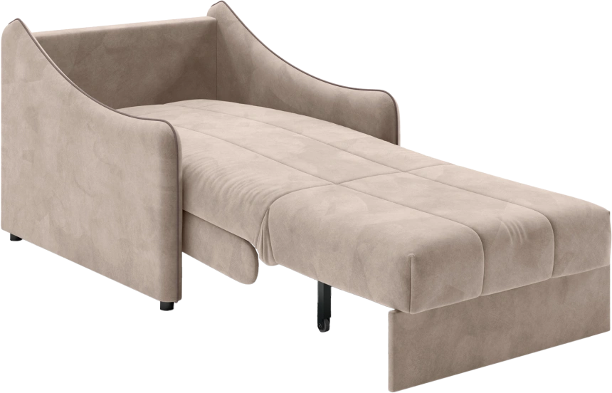 Кресло-кровать Дели 80, модель 032, Ultra Sand​ / Ultra Stone​ (песочный​)