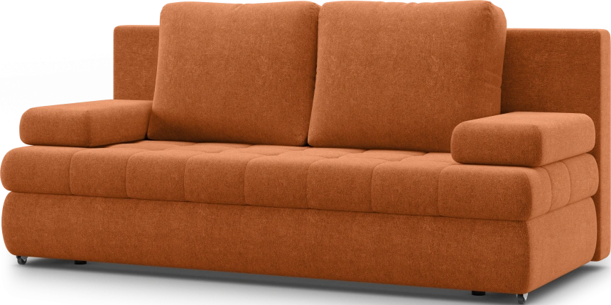 Диван прямой Кэнди, модель 006, Daily 412 (оранжевый)