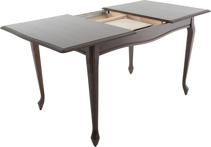 Кухонный стол Кабриоль 120, орех темный, каркас орех темный