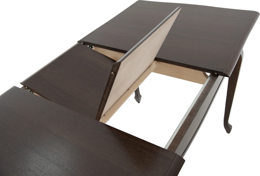 Кухонный стол Кабриоль 120, орех темный, каркас орех темный