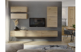 Модульная гостиная Слайд 1, дуб дикий