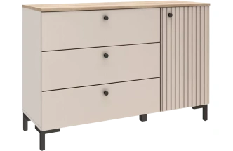 Комод в спальню Тоскана 120, Кашемир серый