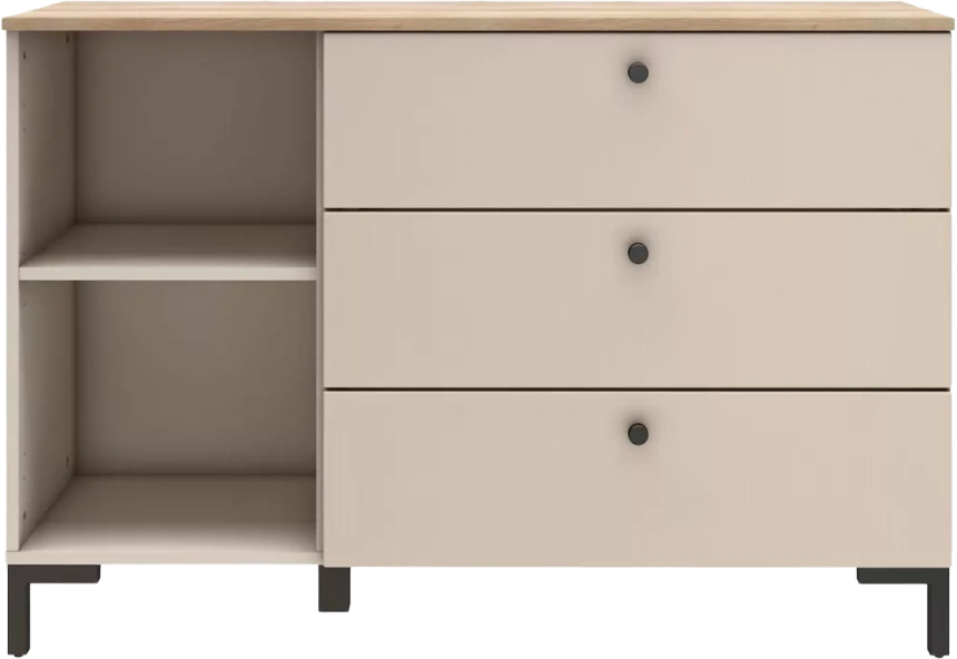 Комод в спальню Тоскана 120, Кашемир серый