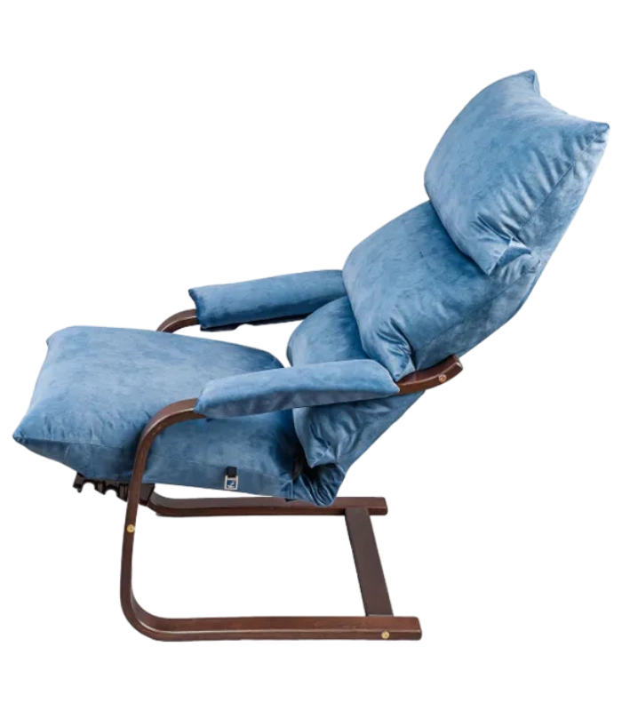 Кресло Квин (без карманов), Nevada navy, Орех