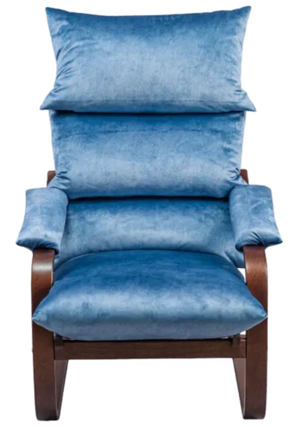 Кресло Квин (без карманов), Nevada navy, Орех