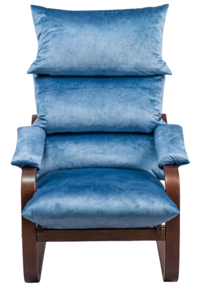 Кресло Квин (без карманов), Nevada navy, Орех