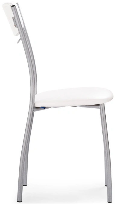 Стул Goki, на металлокаркасе, белый полимер / светлый мусс