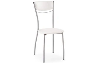 Стул Goki, на металлокаркасе, белый полимер / светлый мусс