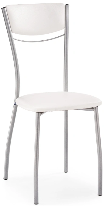 Стул Goki, на металлокаркасе, белый полимер / светлый мусс