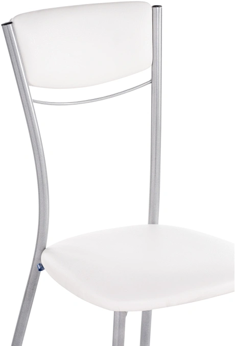 Стул Goki, на металлокаркасе, белый полимер / светлый мусс