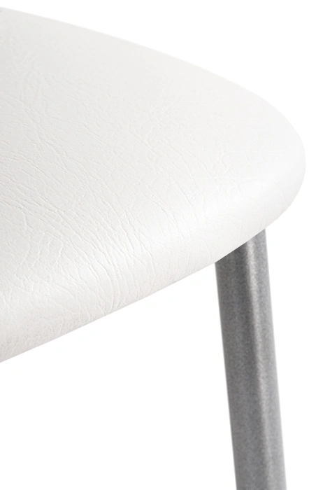 Стул Goki, на металлокаркасе, белый полимер / светлый мусс