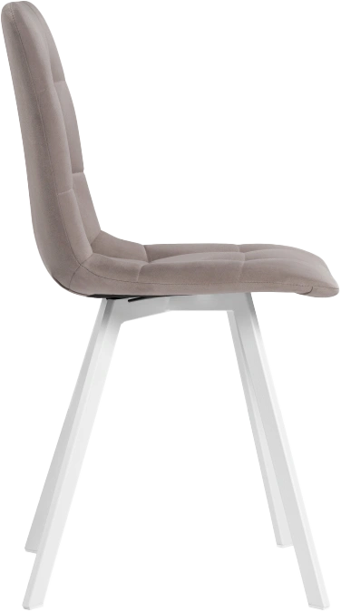 Стул Чилли, на металлокаркасе, белый / латте