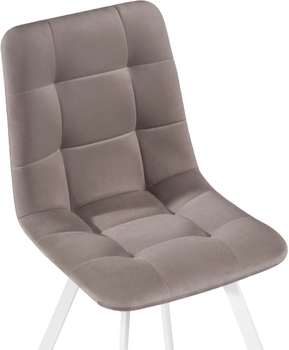 Стул Чилли, на металлокаркасе, белый / латте