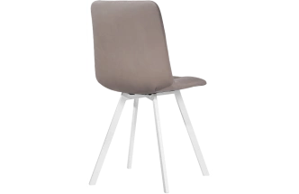 Стул Чилли, на металлокаркасе, белый / латте