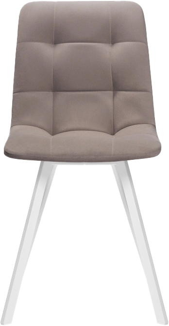 Стул Чилли, на металлокаркасе, белый / латте