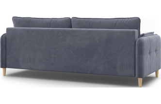 Диван прямой Тадеуш, модель 043, Velutto 32 (темно-серый)