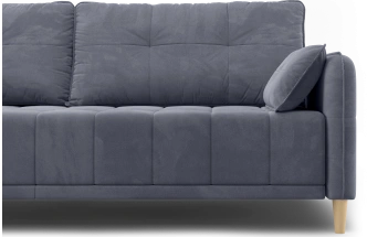 Диван прямой Тадеуш, модель 043, Velutto 32 (темно-серый)
