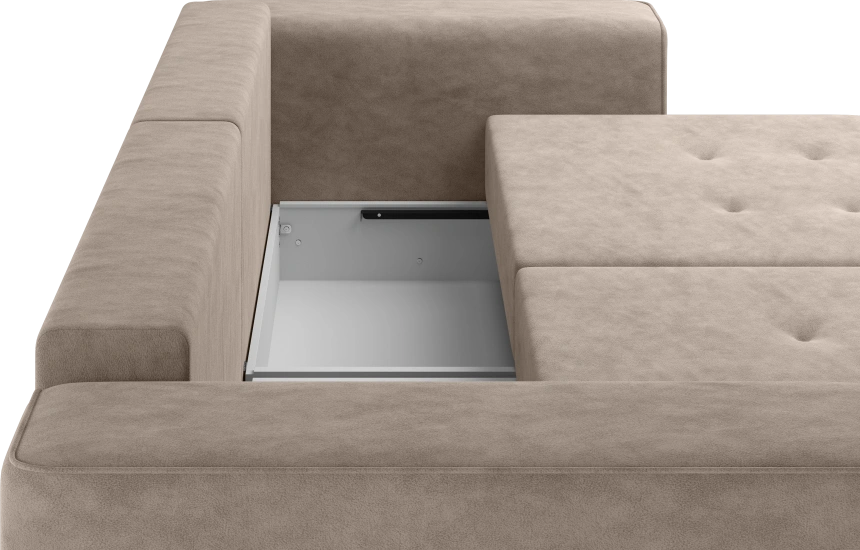 Диван прямой Венте, модель 035, Germes Beige (бежевый)