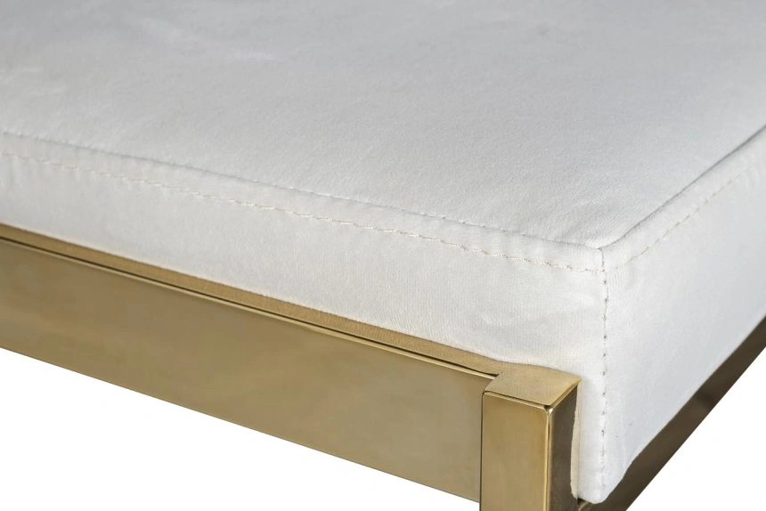 Барный стул GY-B8216GOLD-LG, велюр, светло-серый / золото