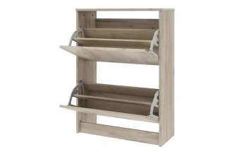 Тумба для обуви Лофт, 2 фасада, 68x93,6x28, Дуб крафт серый