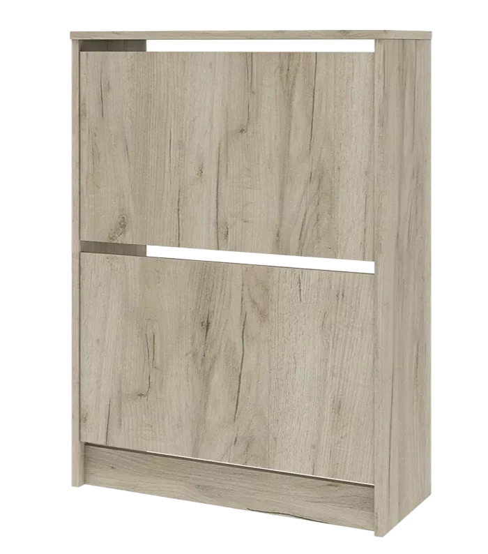 Тумба для обуви Лофт, 2 фасада, 68x93,6x28, Дуб крафт серый