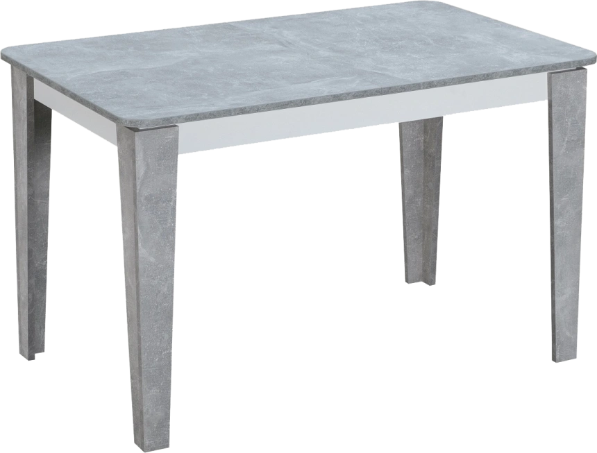 Кухонный стол раздвижной Edwin, Бетон-Белый, Бетон