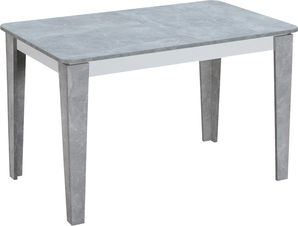Кухонный стол раздвижной Edwin, Бетон-Белый, Бетон
