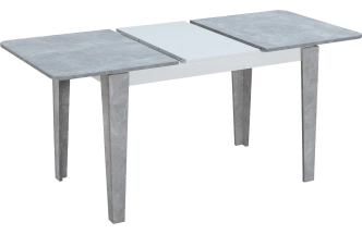 Кухонный стол раздвижной Edwin, Бетон-Белый, Бетон