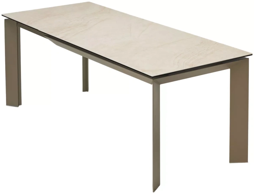 Кухонный стол раздвижной Cremona 180, KL-105, итальянская керамика, тауп