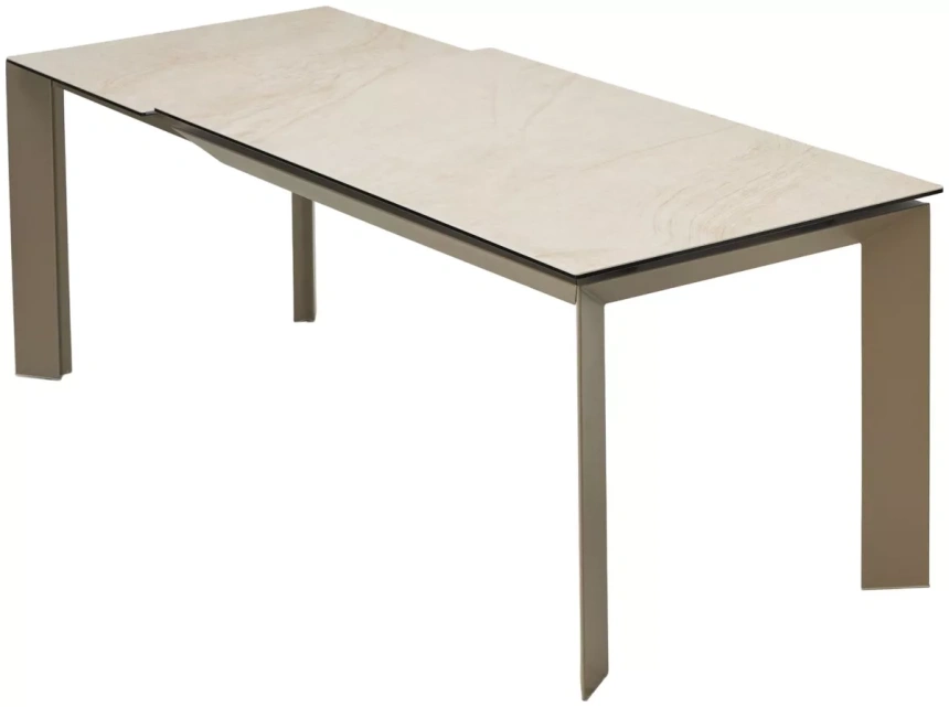 Кухонный стол раздвижной Cremona 180, KL-105, итальянская керамика, тауп