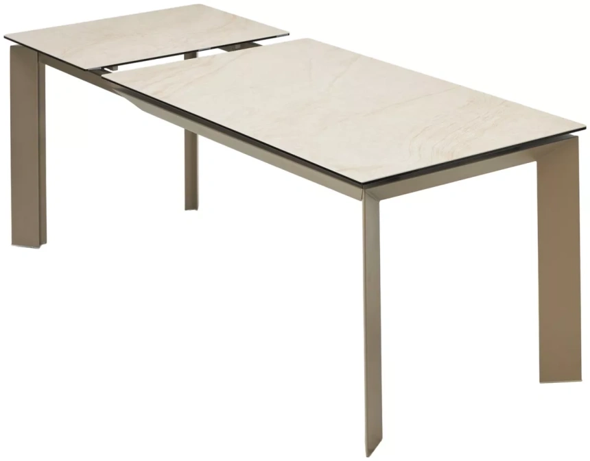 Кухонный стол раздвижной Cremona 180, KL-105, итальянская керамика, тауп