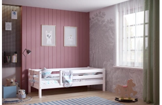 Кровать детская Соня-3, с защитой по периметру, розовый