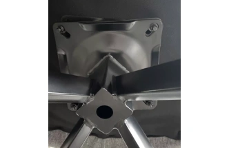 Стул Moon, мягкий, поворотный, серый Family-022, ткань, черный каркас 