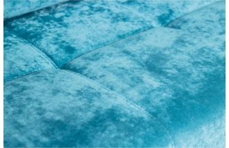 Диван прямой малый Адель 2, Plush lagoon, Рамух белый