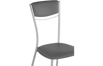 Стул Goki, на металлокаркасе, серый полимер / светлый мусс