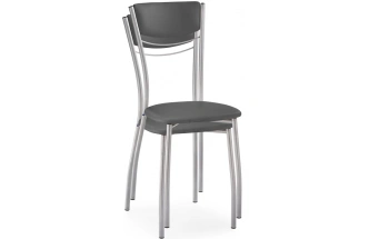 Стул Goki, на металлокаркасе, серый полимер / светлый мусс