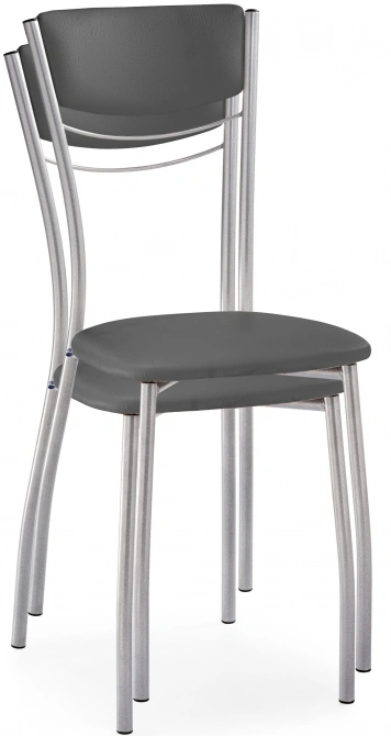 Стул Goki, на металлокаркасе, серый полимер / светлый мусс