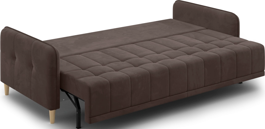 Диван прямой Тадеуш, модель 043, Velutto 23 (коричневый)