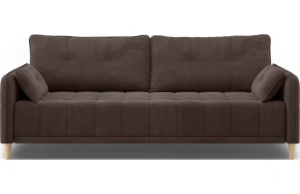 Диван прямой Тадеуш, модель 043, Velutto 23 (коричневый)