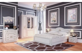 Шкаф трехдверный Верона, распашной для одежды, кофе 10 / капучино