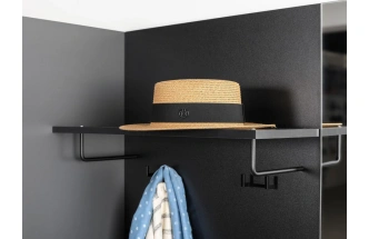 Настенная вешалка Сейдиль 15.16, черный