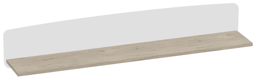 Модульная гостиная Калгари 1, дуб натуральный светлый / белый матовый