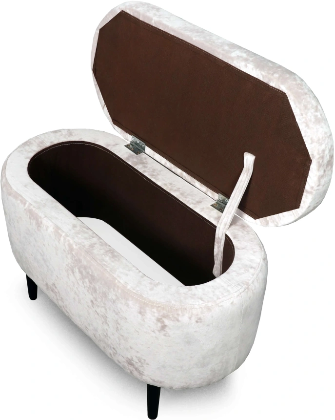 Банкетка Олаф, с нишей, ткань тиффани бежевый